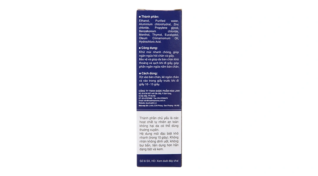Xịt Zuchi Family khử mùi hôi chân và giày chai 50ml - 3